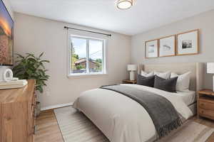 Digitally staged picture of 2nd bedroom