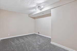 Finished room in basement, no window but could be office