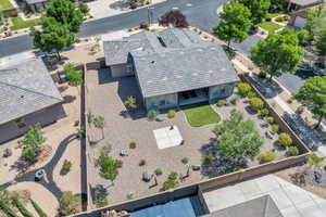 Aerial view of property and surrounding area