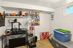 Interior space featuring carpet