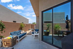 View of patio / terrace featuring outdoor lounge area