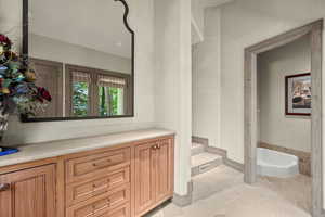 Bathroom featuring vanity
