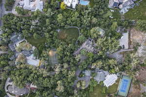 Aerial overview of property's location