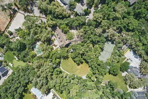 Aerial overview of property's location