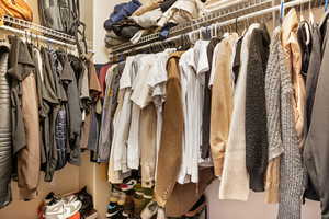 View of spacious closet