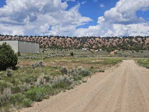 Gravel road for plane taxi or driveway