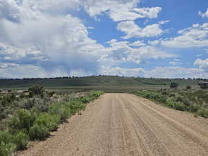 Gravel road for plane taxi or driveway