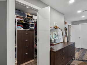 View of closet