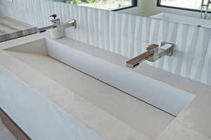 Bathroom view of a sink
