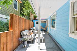 View of patio / terrace with an outdoor living space