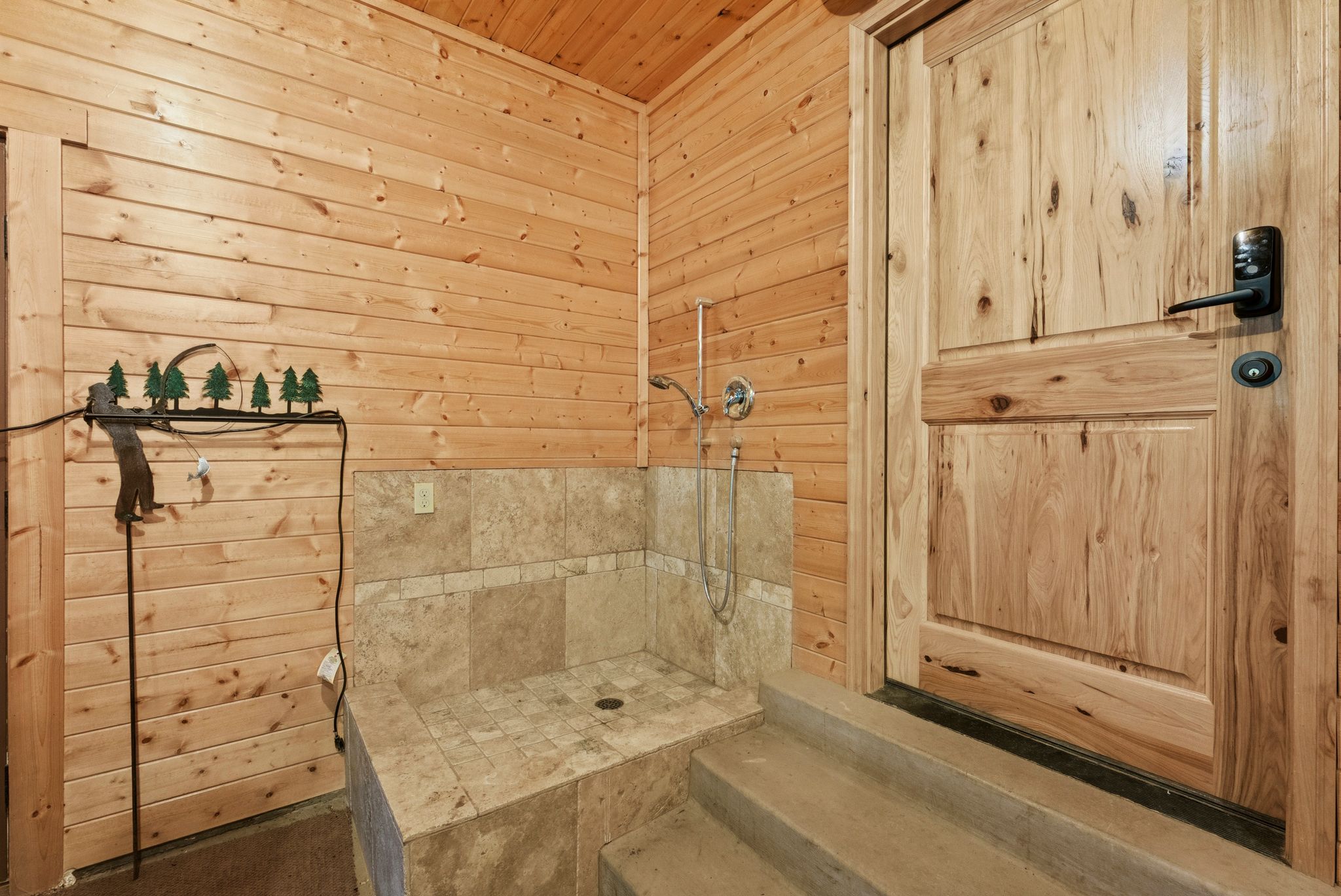 Dog wash in attached garage