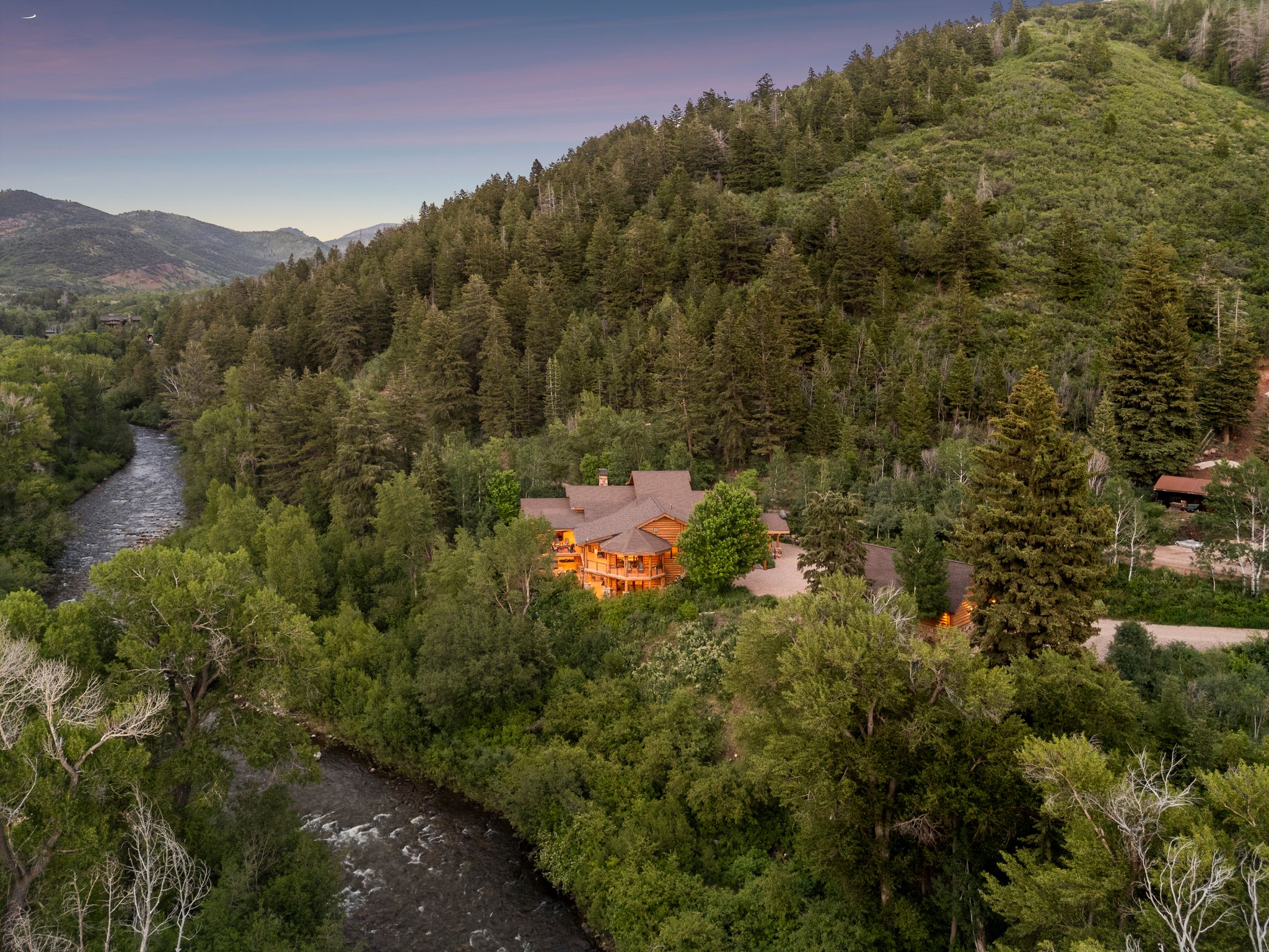 Aerial view of property featuring potential mountainside/mountaintop development areas