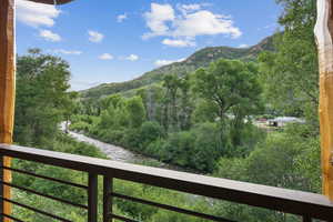 View of mountain background