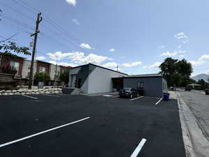 View of uncovered parking lot