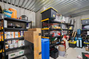 View of storage room