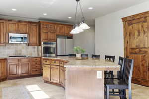 Kitchen featuring double ovens