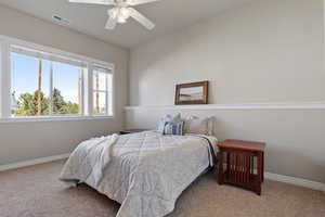 Bedroom 4 with full daylight and 10 foot ceilings
