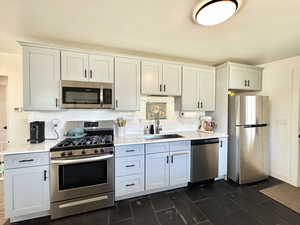 Gas oven range.