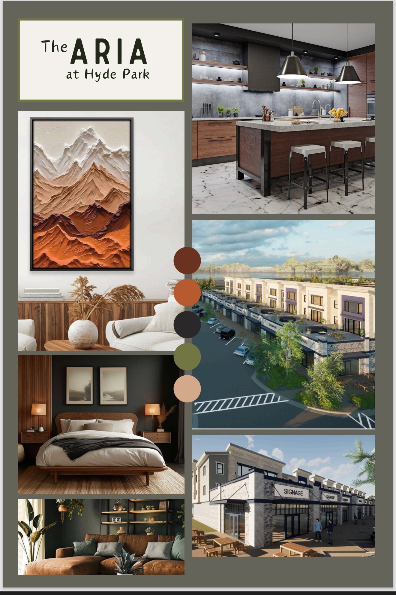 View of a document with a collage of images