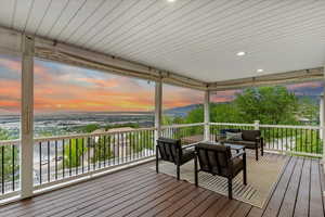Deck featuring an outdoor hangout area