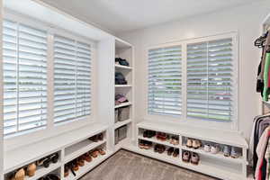 Mudroom featuring plenty of natural light