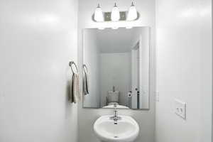 Bathroom featuring a sink