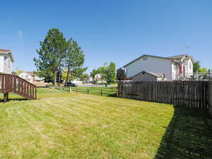 View of yard featuring a residential view