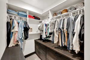 View of spacious closet