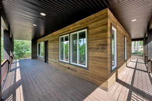 View of wooden porch