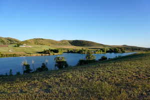 Water view featuring mountains