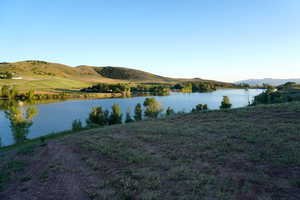 Water view featuring a mountain backdrop