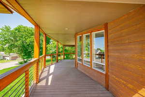 View of wooden terrace