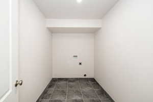 Laundry room featuring hookup for an electric dryer and washer hookup