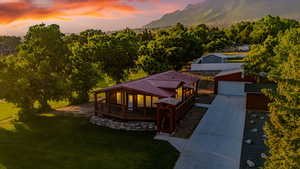 View of mountain backdrop