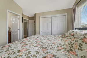 Bedroom featuring a closet