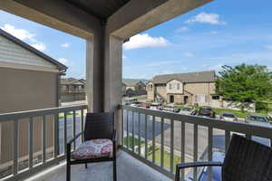 Balcony with a residential view