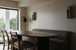 Dining room with plenty of natural light