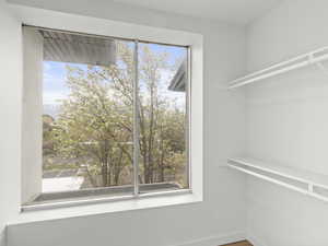 View of spacious closet