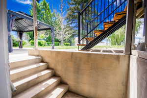 View of stairs