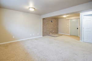 Unfurnished room featuring carpet floors