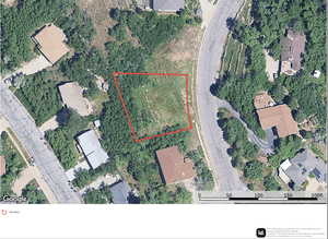 Map / location with property parcel outlined