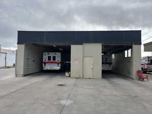 Back of Parking Garage