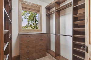 View of spacious closet