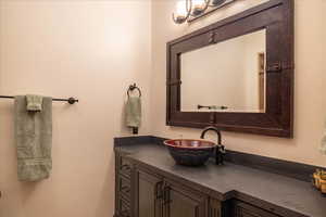 Bathroom featuring vanity