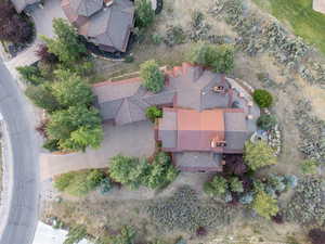 Aerial view of property and surrounding area