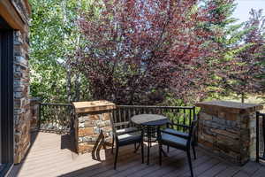View of deck