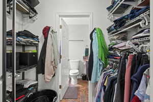 View of spacious closet