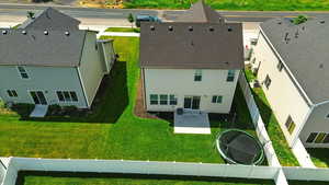 View from above of property