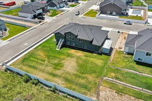 Aerial view of residential area