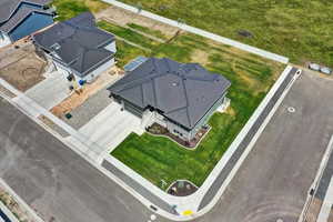 Aerial view of property and surrounding area